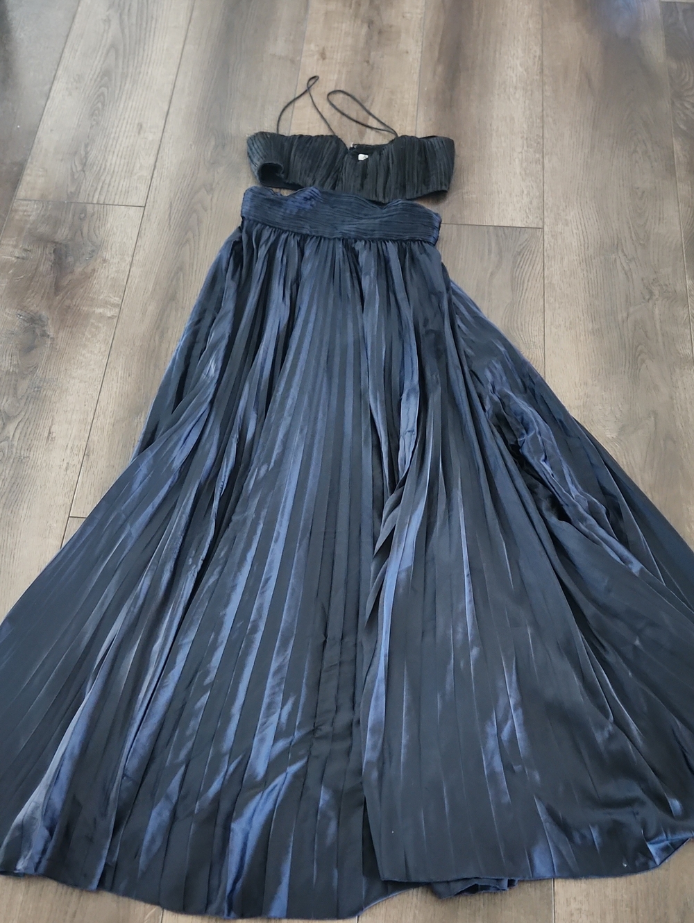*Flawed RTR  Elodie Amur Dress in Dark Navy Blue (0104)gown